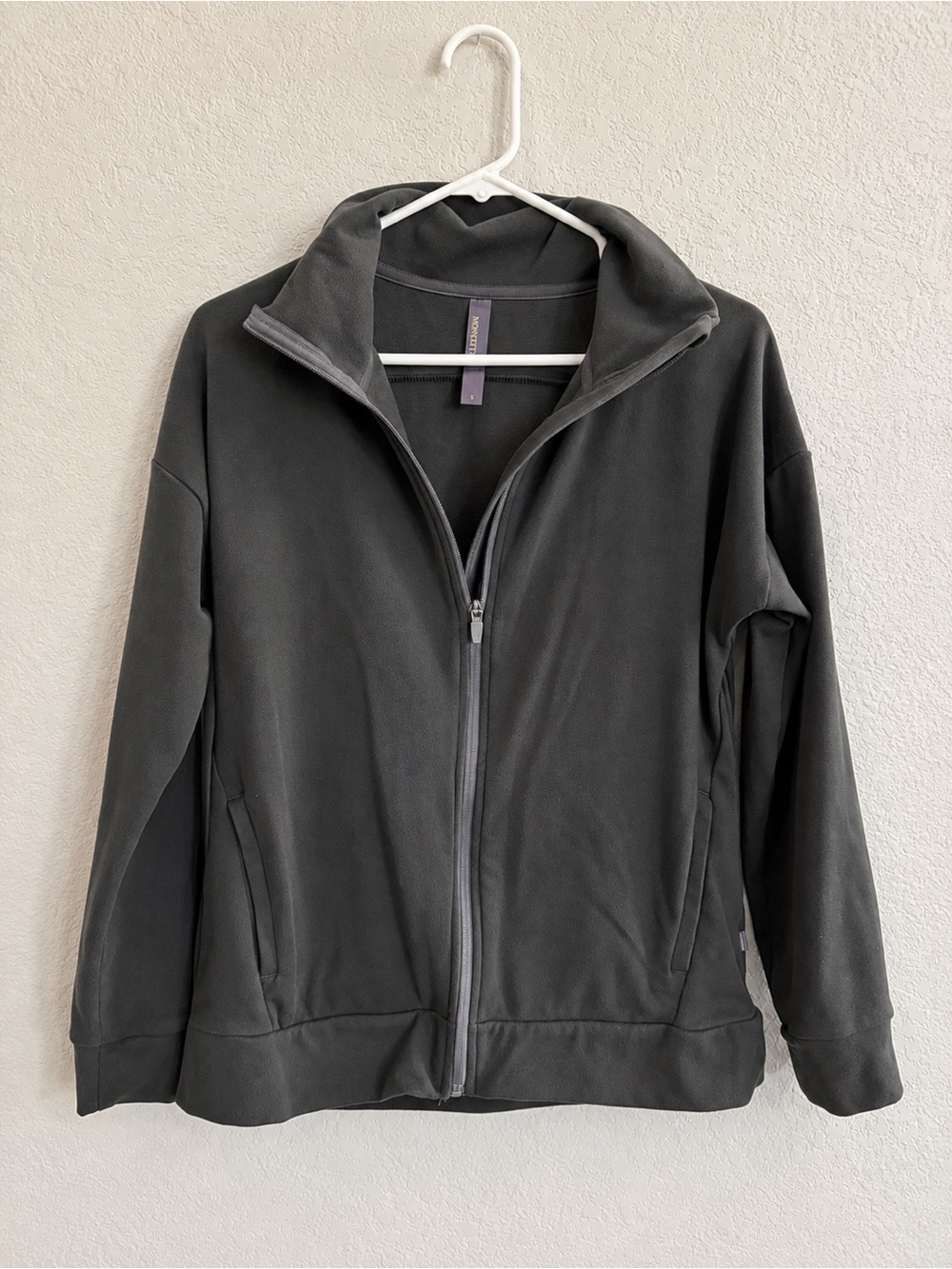 Mondetta Dark Gray Full-Zip Utility Fleece Jacket